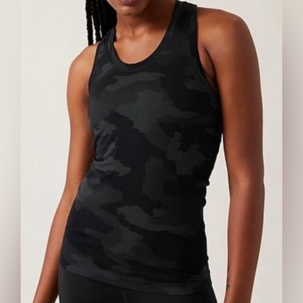 XL Athleta Black camo tank top